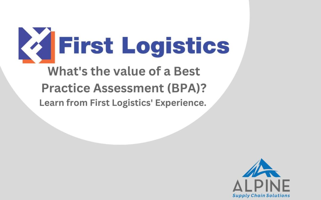 A Best Practice Assessment (BPA) from Alpine Supply Chain Solutions Helps First Logistics Define WMS Requirements, Estimate Costs and Quantify ROI