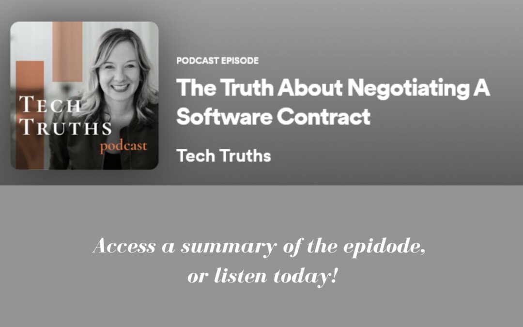 The Truth About Negotiating a Software Contract
