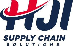 A close-up of the HJI Supply Chain Solutions logo.