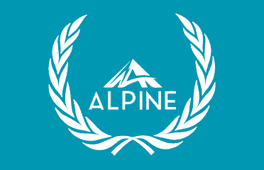 Award graphic with Alpine Supply Chain logo within laurel wreath.