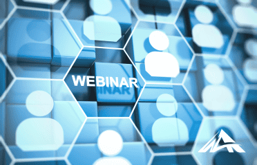 Graphic of people icons with the word, "WEBINAR" overlaying the image.